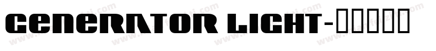 Generator Light字体转换